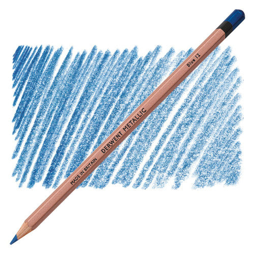 Derwent Metallic Coloured Pencil Blue Box of 6