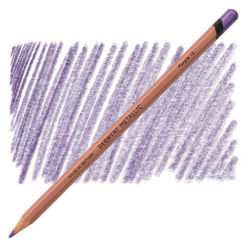 Derwent Metallic Coloured Pencil Purple Box of 6