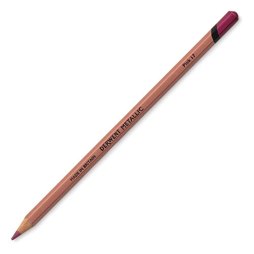 Derwent Metallic Coloured Pencil Pink Box of 6