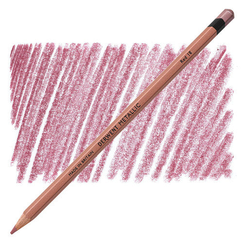 Derwent Metallic Coloured Pencil Red Box of 6