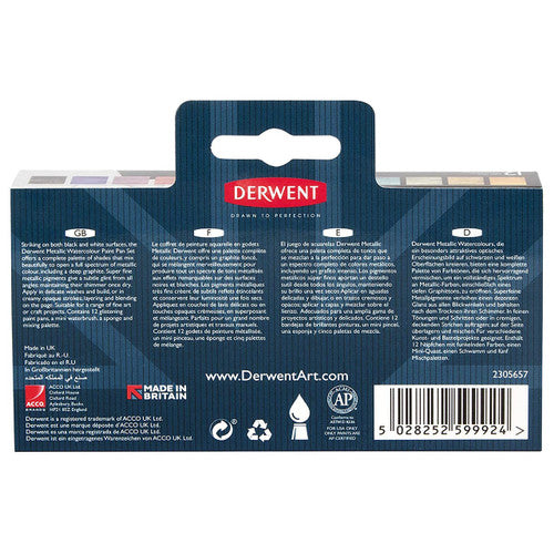 Derwent Inktense Paint Pan Palette 12 #2 Pack of 6