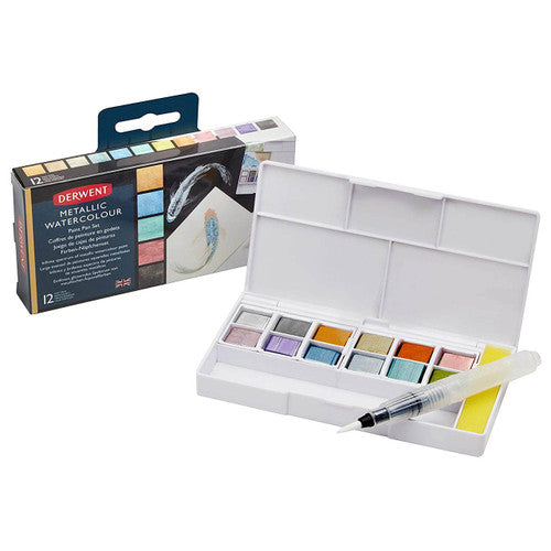 Derwent Inktense Paint Pan Palette 12 #2 Pack of 6