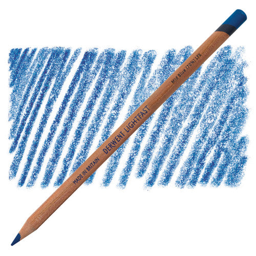 Derwent Lightfast Pencil Mid Blue 70% Pack of 6