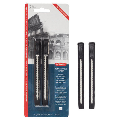 Derwent Retractable Eraser Pack of 12