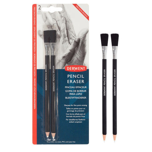 Derwent Eraser Pencil and Brush Pack of 2 Box of 12