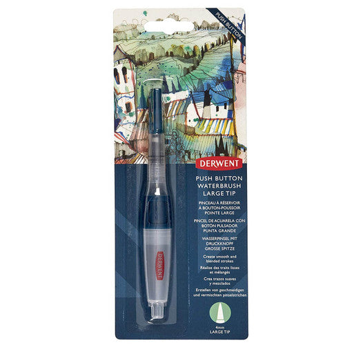 Derwent Push Button with Brush Medium Tip Pack of 12