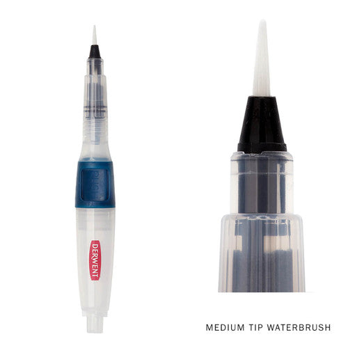 Derwent Push Button with Brush Chisel Tip Pack of 12