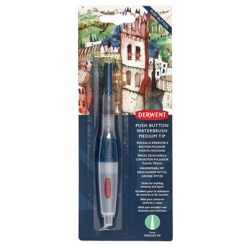 Derwent Push Button with Brush Chisel Tip Pack of 12