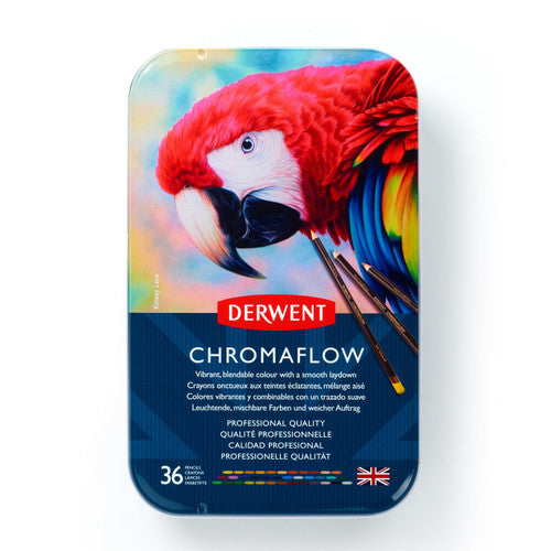Derwent Chromaflow Pencils Assorted Tin of 36
