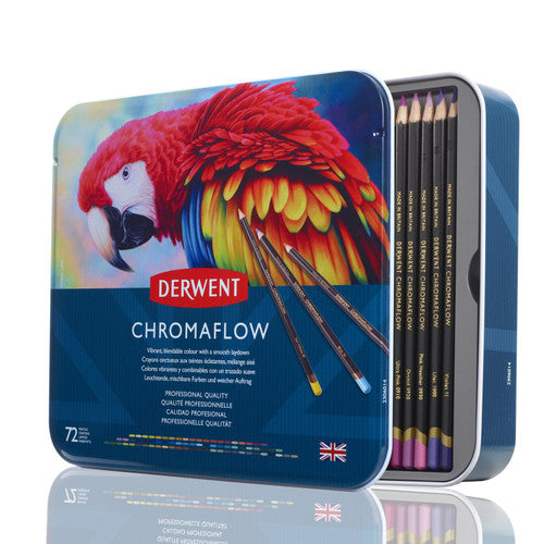 Derwent Chromaflow Pencils Assorted Tin of 72
