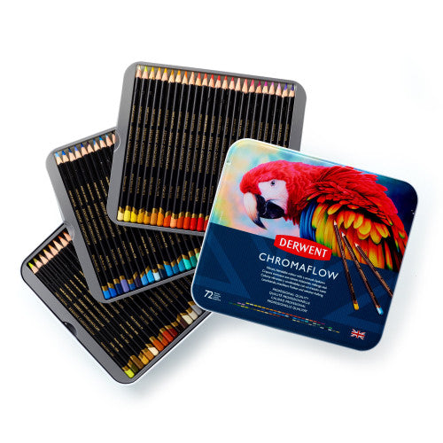 Derwent Chromaflow Pencils Assorted Tin of 72