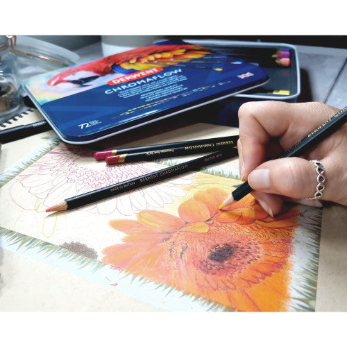 Derwent Chromaflow Pencils Assorted Tin of 72
