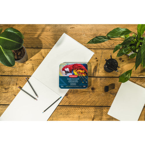 Derwent Chromaflow Pencils Assorted Tin of 72