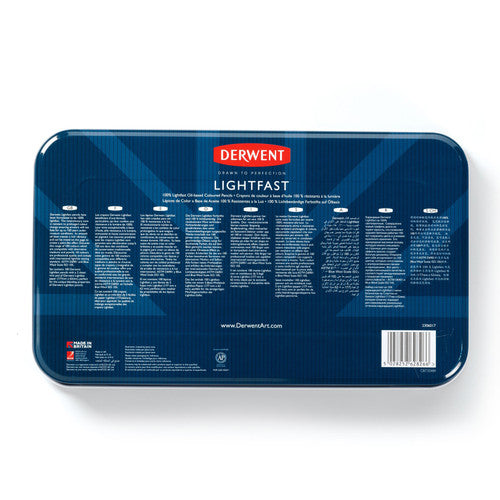Derwent Lightfast Pencils Assorted Tin of 100