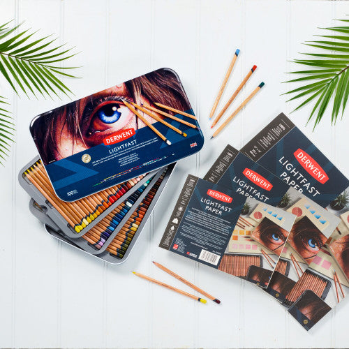 Derwent Lightfast Pencils Assorted Tin of 100