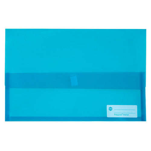 Marbig Polypick Document Wallet Foolscap Marine Pack of 12