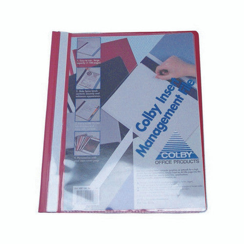 Colby 231A Management File Wide A4 Red Pack of 10