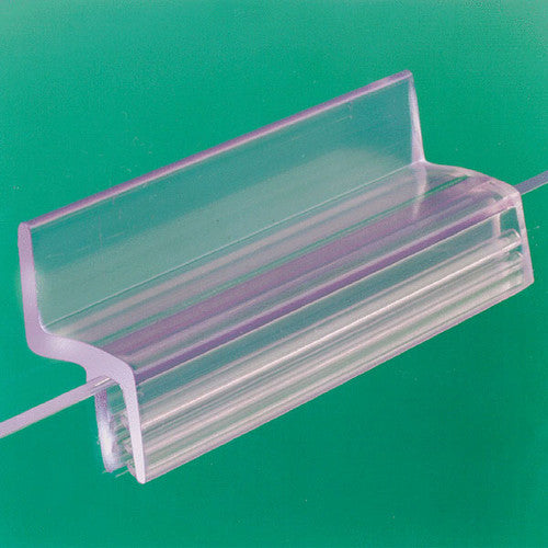 Deflecto SuperGrip Slatwall PVC Bracket 63mm Clear Carton of 100