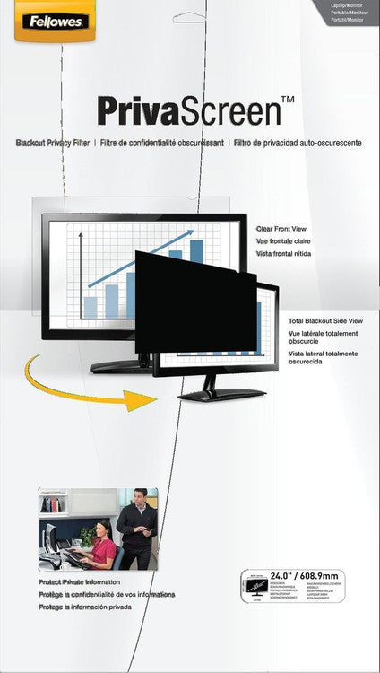 Fellowes Privascreen Privacy Filter 24 Inch Widescreen 16:10