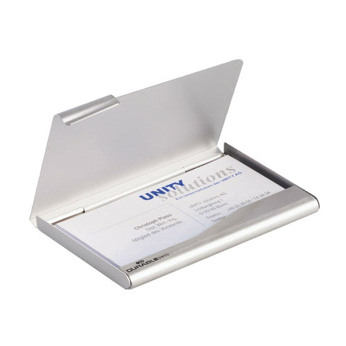 Business Card Box Aluminium 20 Capacity