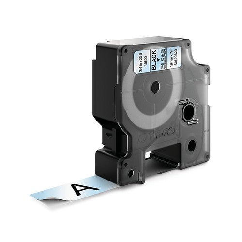 Dymo D1 Label Tape 19mm x 7m Black on Clear