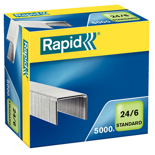 Rapid Standard 24/6mm Staples Box 5000