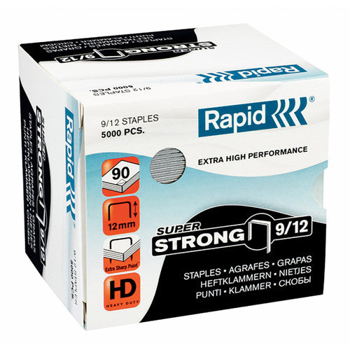 Rapid Super Strong 9/12mm Staples Box 5000