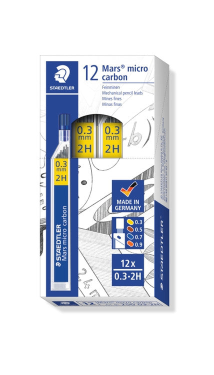 Staedtler Mars Micro Carbon Leads 0.3mm 2H 250 03-2H
