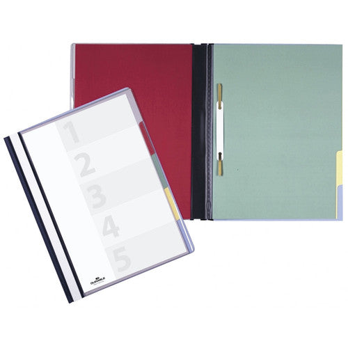 Divisoflex Organisational Folder A4 with 5 Coloured Dividers Blue Box 25