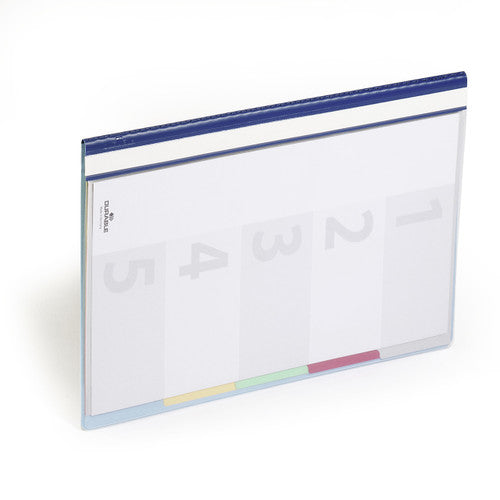 Divisoflex Organisational Folder A4 with 5 Coloured Dividers Blue Box 25