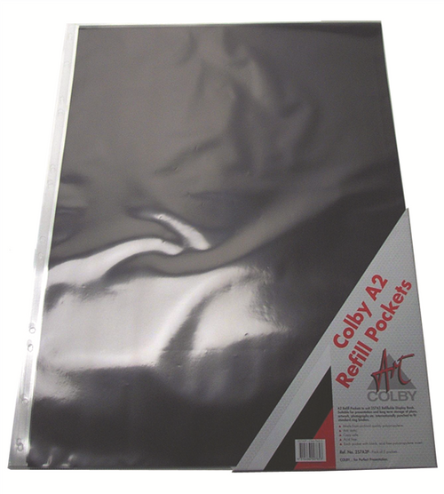Colby Art 257A2P Display Book Refill for 257A2 A2 Clear Pack of 5