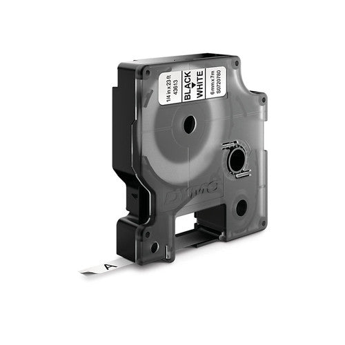 Dymo D1 Label Tape 6mm x 7m Black on White