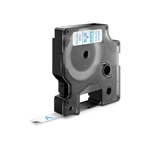 Dymo D1 Label Tape 9mm x 7m Blue on White