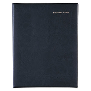 Collins 2820.V99 Visitors Book Short Wiro Bound A4 PVC Cover Black