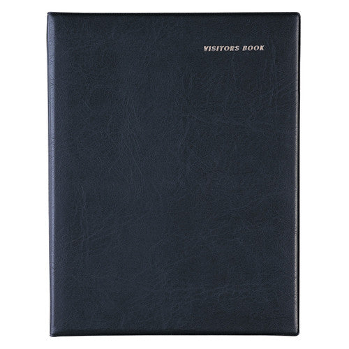 Collins 2820.V99 Visitors Book Short Wiro Bound A4 PVC Cover Black