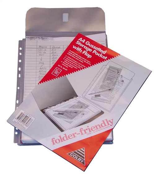 Colby Folder Friendly Gusseted Pocket with Flap Pack of 5