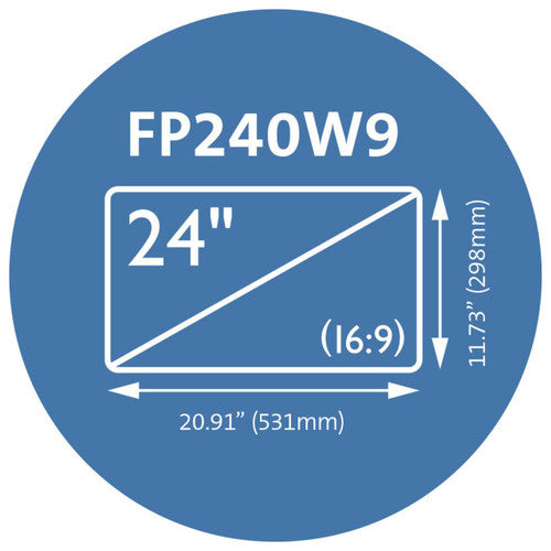 Kensington FP240W9 Privacy Screen for Widescreen Monitor 24 Inch
