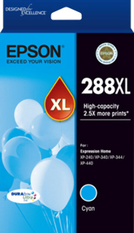 Epson C13T306292 288XL High Yield Durabrite Ultra Ink Cyan