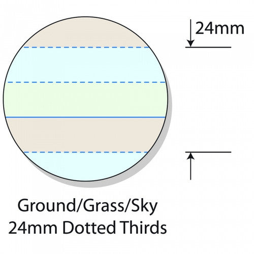 Writer Premium Ground Grass Sky Notepad A4 50 Sheet 24mm Dotted Thirds Pack 10 — sheet showing ground grass sky ruling