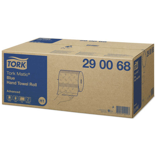 Tork Matic Blue Hand Towel Roll 2 Ply Advanced H1 Blue Carton of 6 Rolls