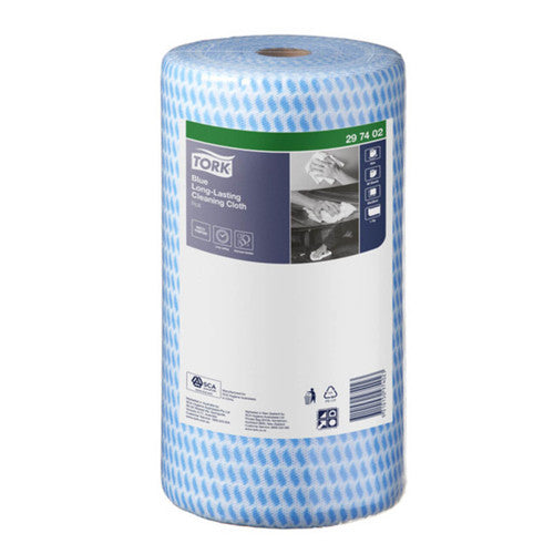 Tork Blue Long Lasting Cleaning Cloth 90 Sheets 4 Rolls