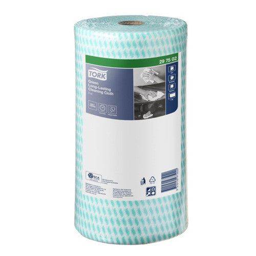 Tork Green Long Lasting Cleaning Cloth 90 Sheets 4 Rolls