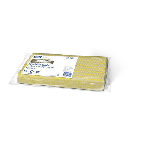 Tork Yellow Light Cleaning Cloth 25 Cloths Folded Carton of 6
