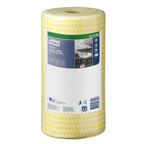 Tork Yellow Long Lasting Cleaning Cloth 90 Sheets 4 Rolls