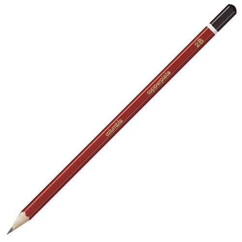 Columbia Copperplate Lead Pencils Hexagonal 2B Pack 2