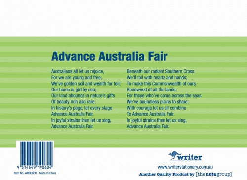 Writer Student Notebook 32 Page Double Ruled Guide 8mm Lime Green Pack 20