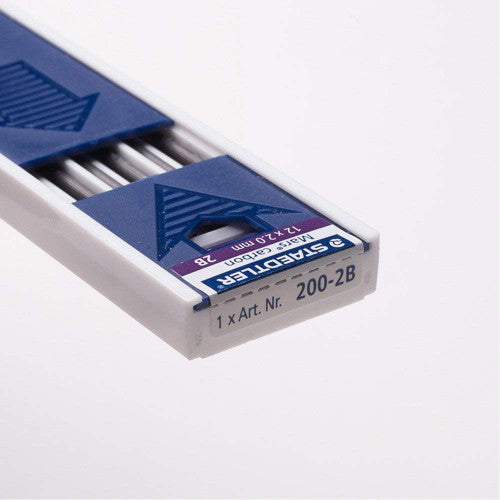 Staedtler Mars 2mm Carbon Leads 2B Tray of 12 200-2B
