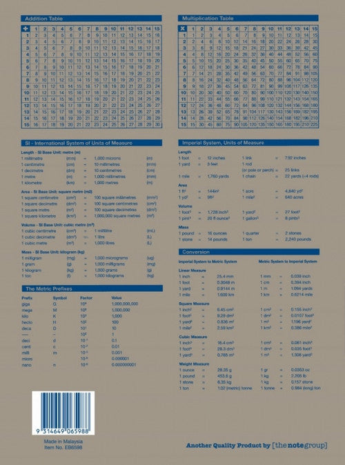 Writer Premium Playbook 330x240mm 64 Page Plain Plus 18mm Solid Ruled Pack 10 — open pages showing plain and ruled sections
