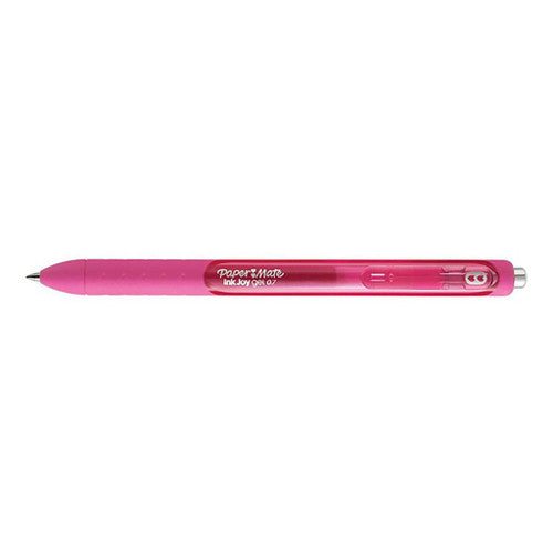Papermate Inkjoy Retractable Gel Pen 0.7mm Pink Box of 12