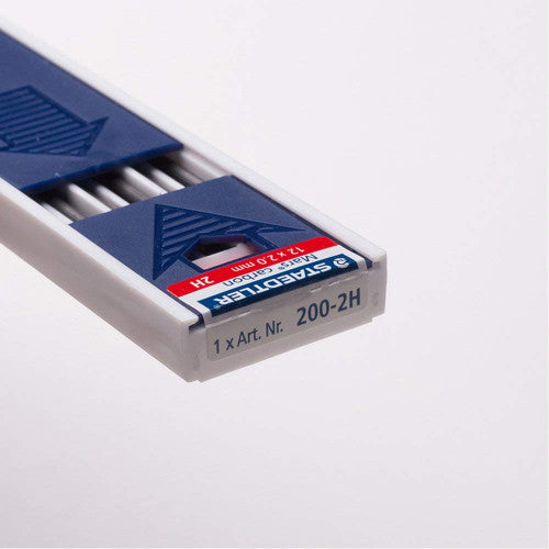 Staedtler Mars 2mm Carbon Leads 2H Tray of 12 200-2H